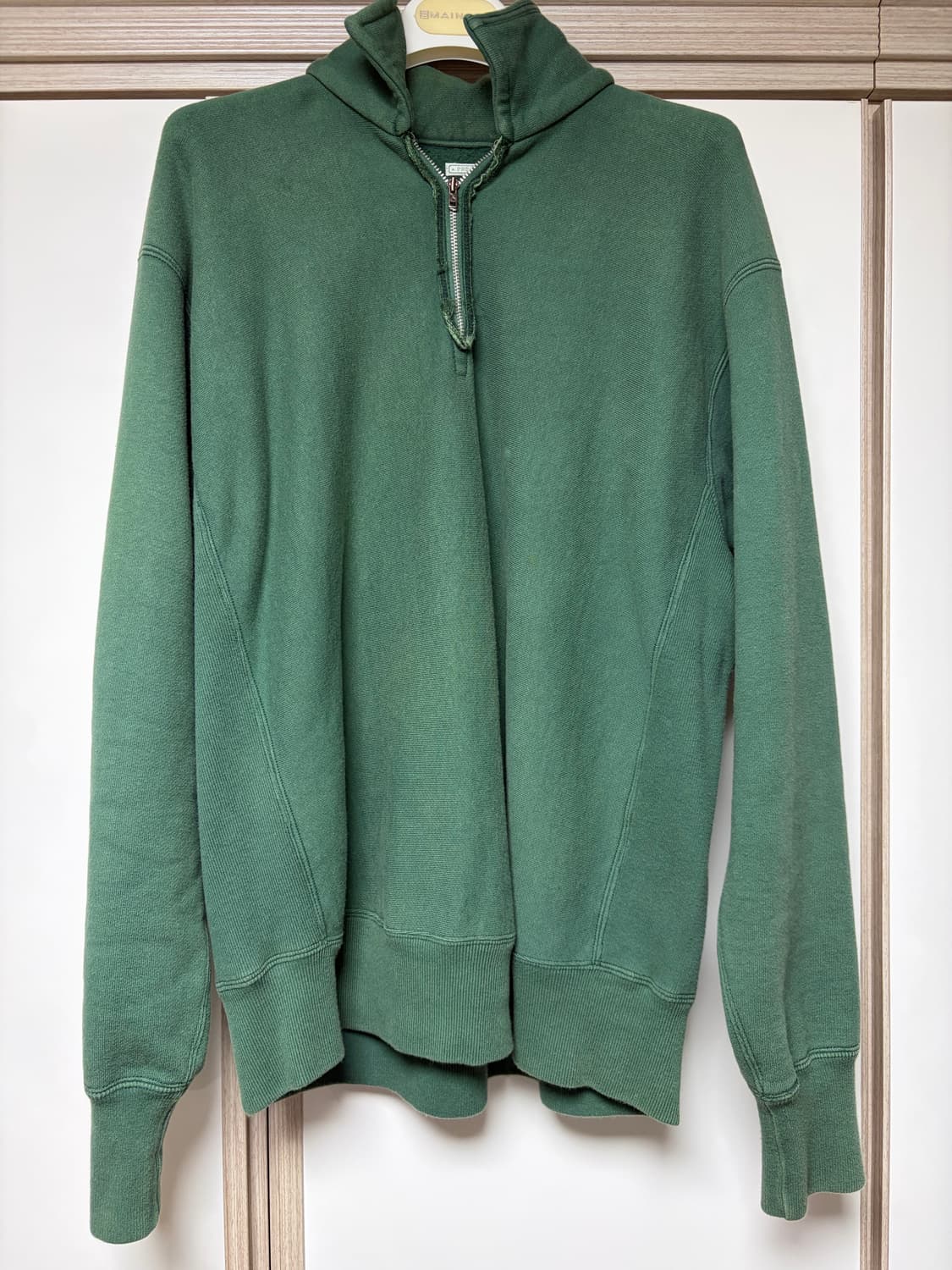 A.presse 아프레쎄 하프집업 스웻셔츠 그린 상품이미지1