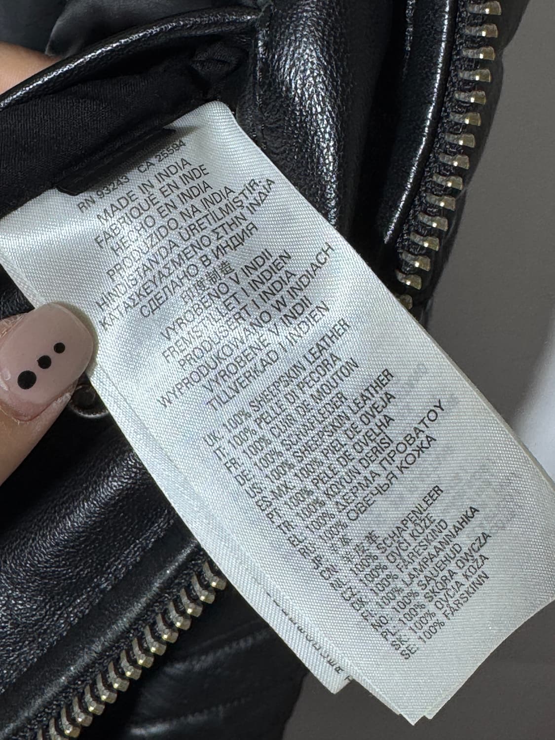 Diesel 20AW lambskin bone bomber 상품이미지3