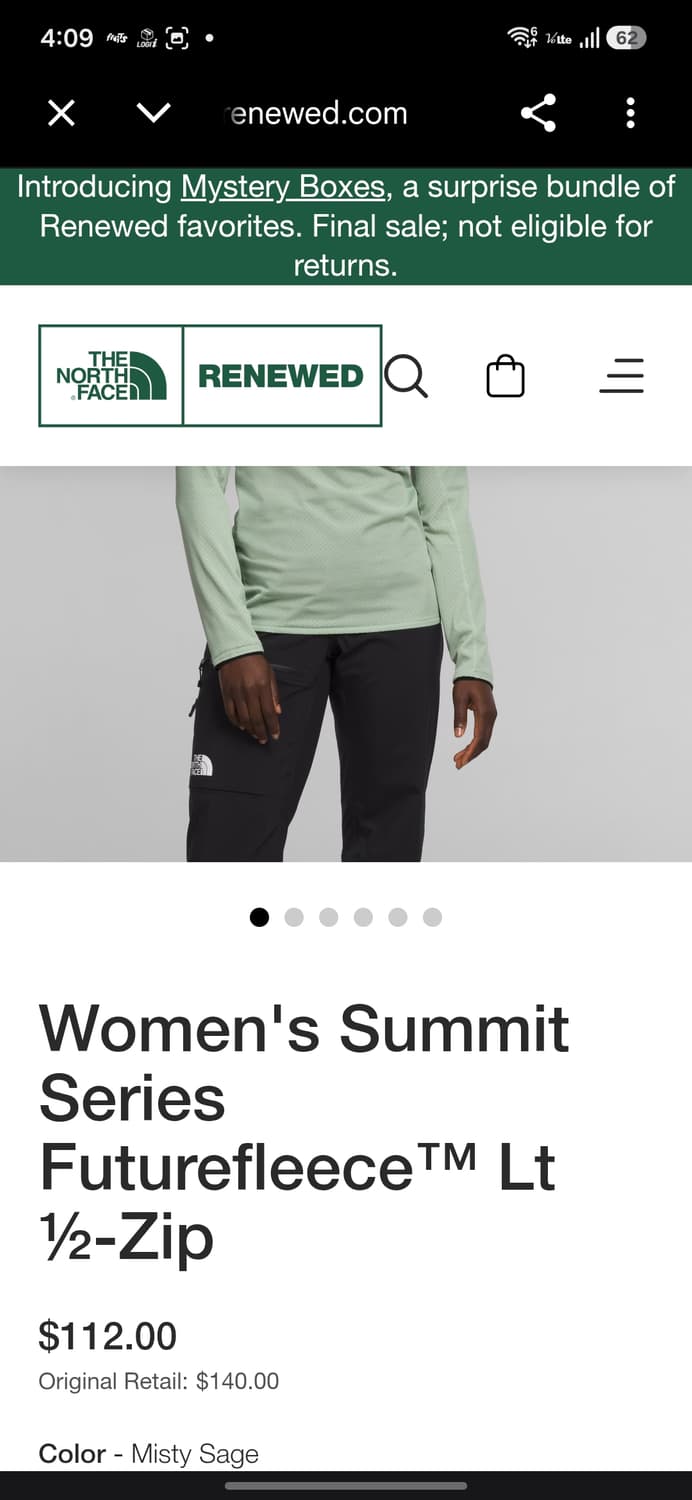 노스페이스 퓨처 플리스 1/2 집업 상품이미지8