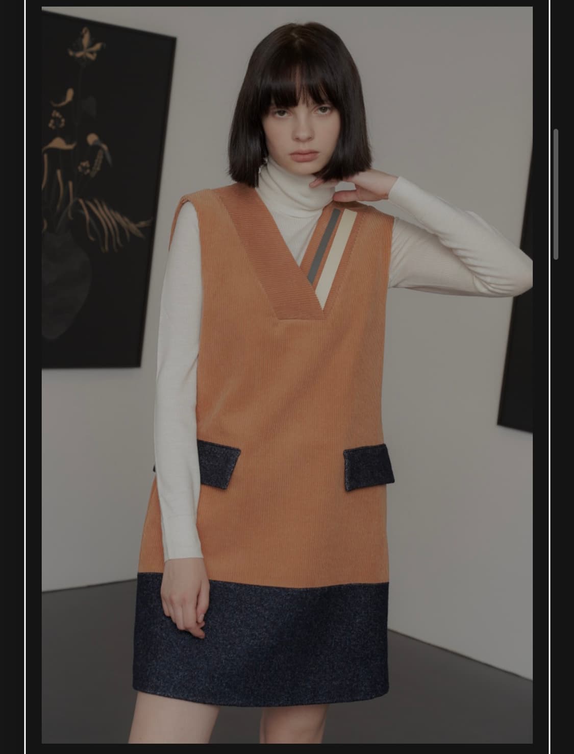 제이비리파인 CORDUROY WOOL DENIM SLEEVELESS ON 상품이미지3