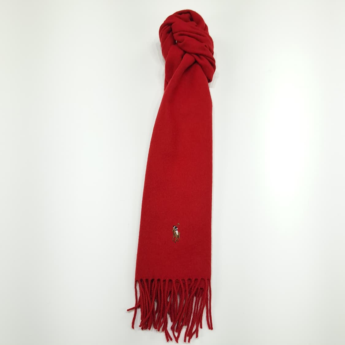 MX252 폴로 랄프로렌 레드 램스울 목도리 머플러 상품이미지4