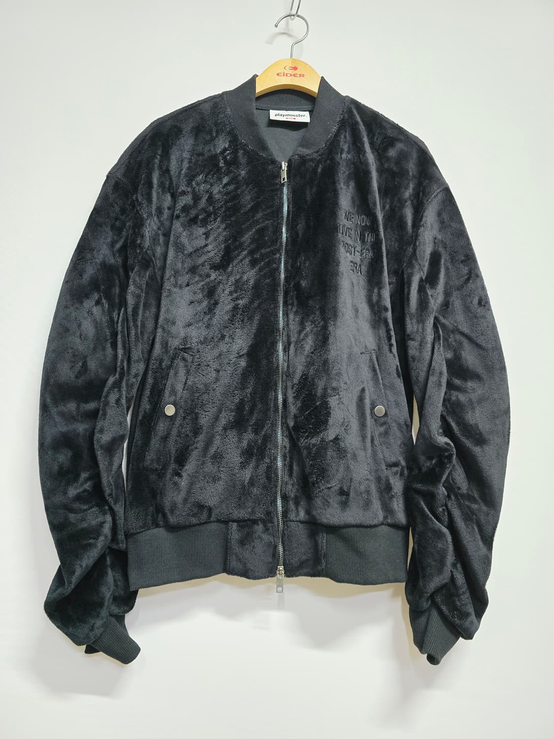 playmonster 블랙 벨벳 봄버 자켓 상품이미지1