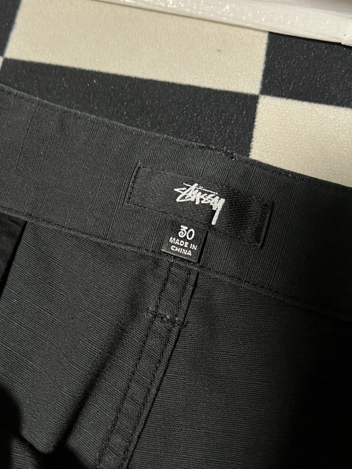 [30] 스투시 립스탑 서플러스 카고 팬츠 블랙 상품이미지5