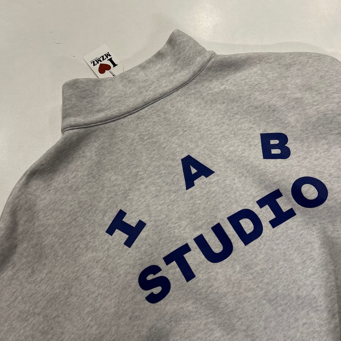 [XL] IAB STUDIO 하프집업 맨투맨 그레이 A623 상품이미지10
