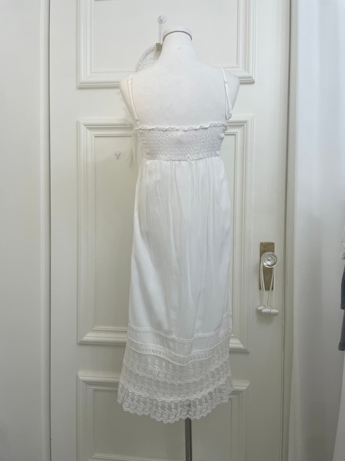 white lace point long robe opc&lace poin 상품이미지10