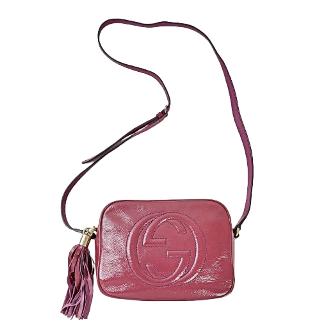 정품 구찌 소호 페이던트가죽 디스코백 바이올렛 스몰 상품이미지1