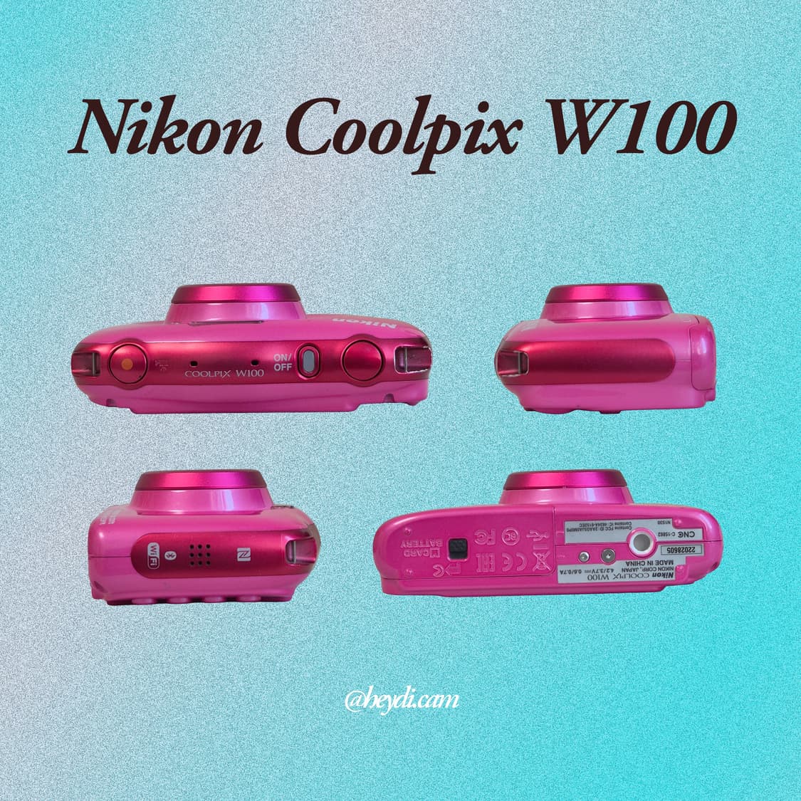 (찰스엔터) 니콘 쿨픽스 Nikon COOLPIX W100 핑크 상품이미지3