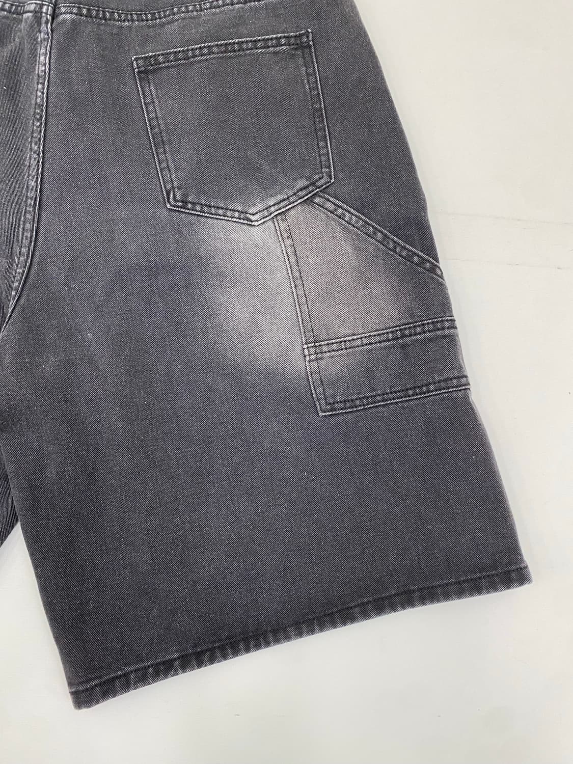 GLW 블랙 데님 반바지 (xl) 상품이미지5