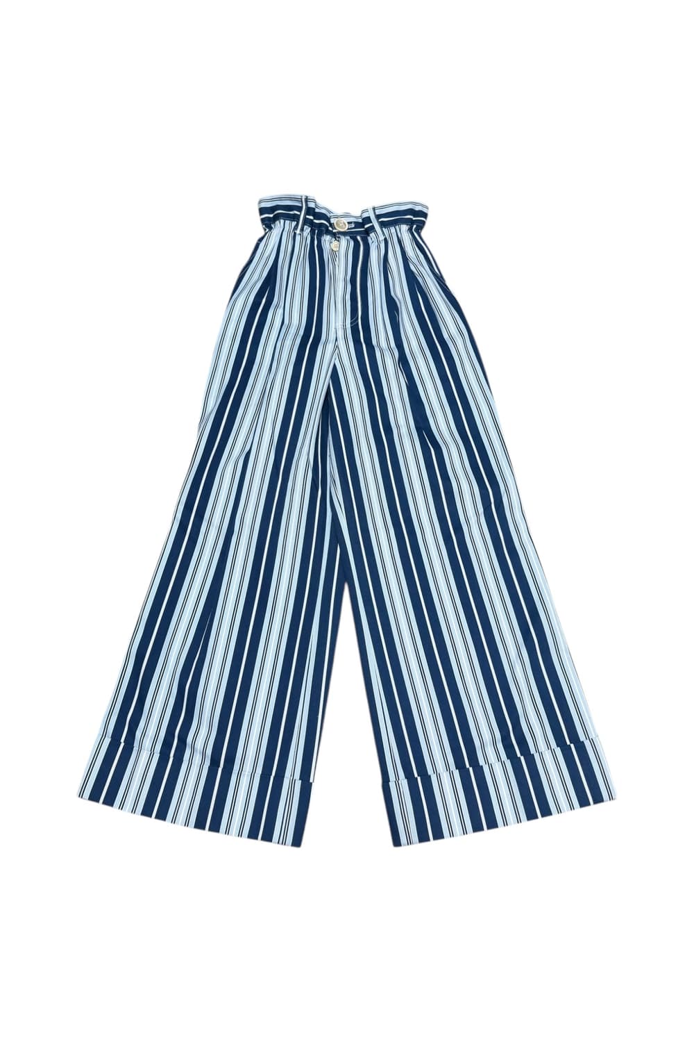 미우미우 20SS 스트라이프 밴딩 와이드 팬츠 상품이미지4