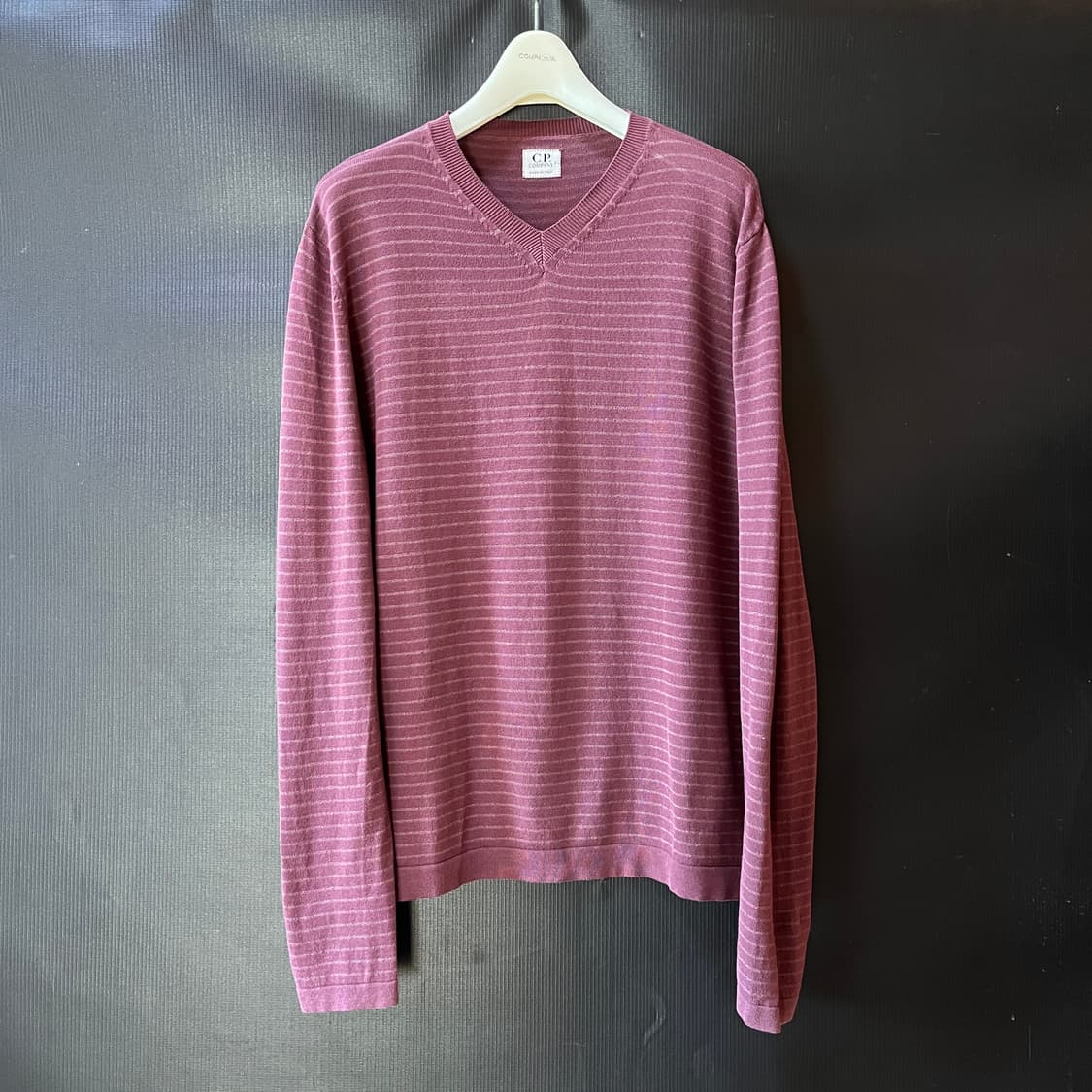 C.P.컴퍼니 00s 브이넥 코튼 니트 Made in Italy 상품이미지1
