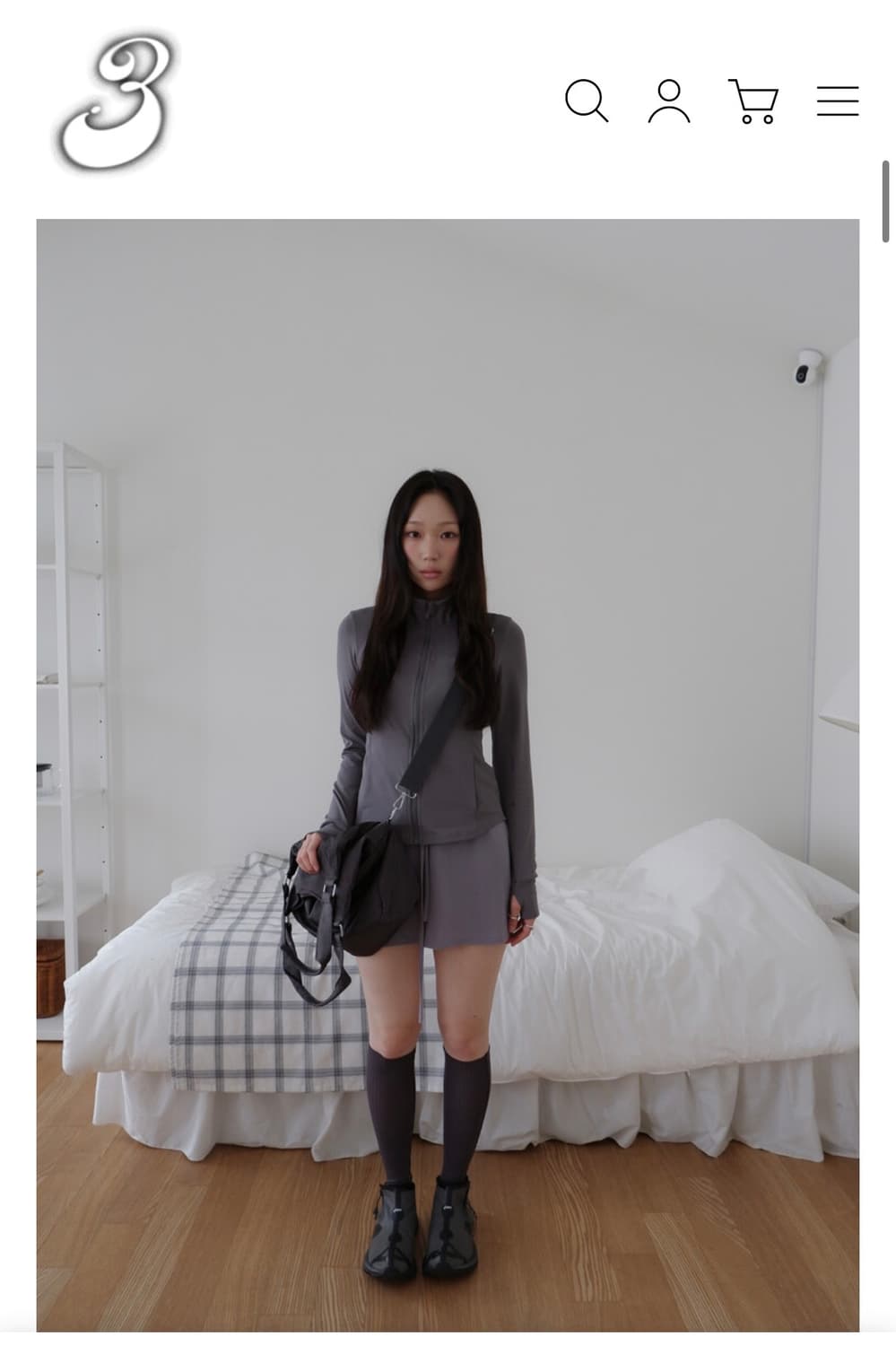[b3shop] Cool yoga zip-up-차콜 상품이미지2