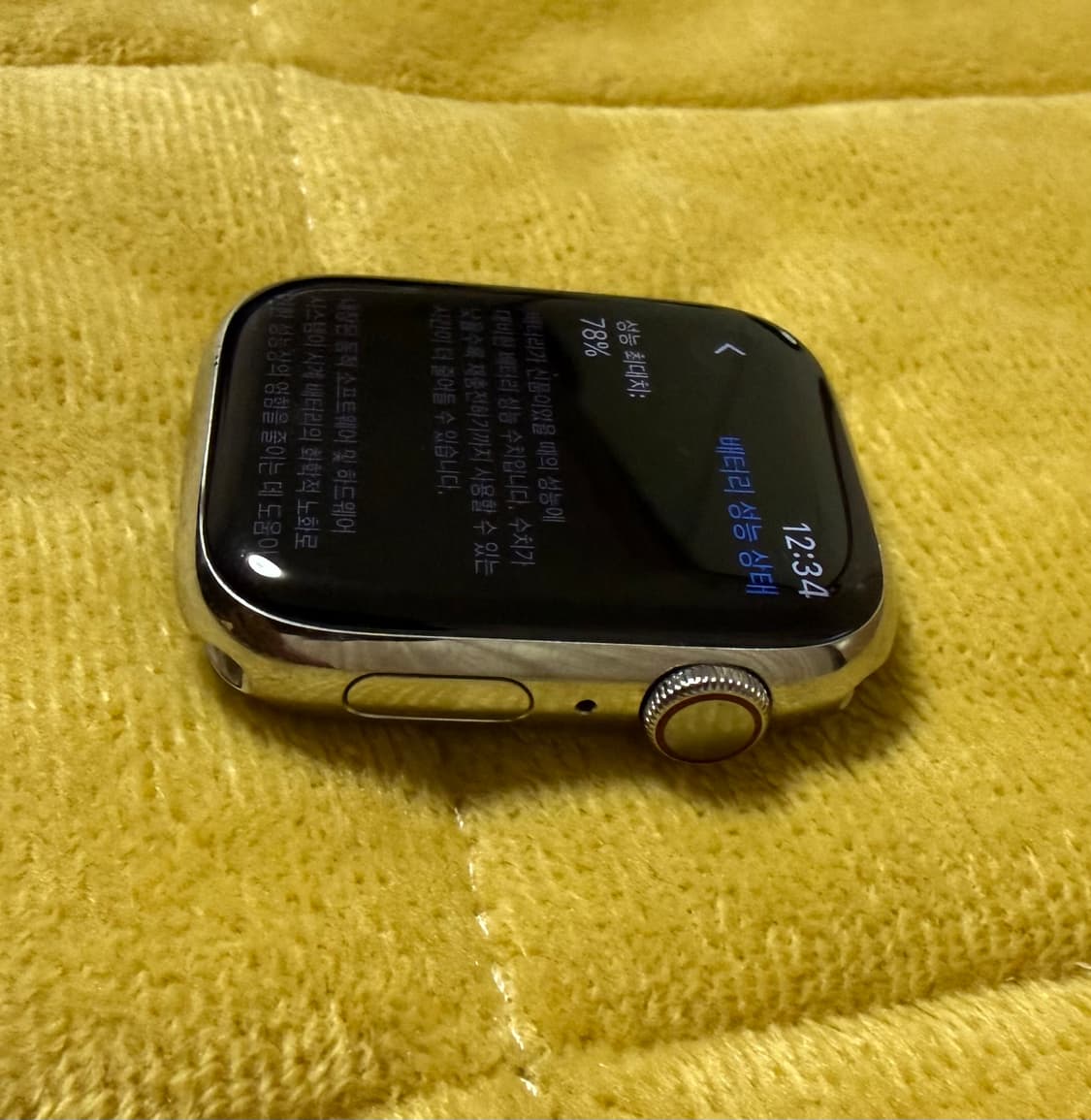 애플워치7 45mm 스테인리스 실버 셀룰러 상품이미지2