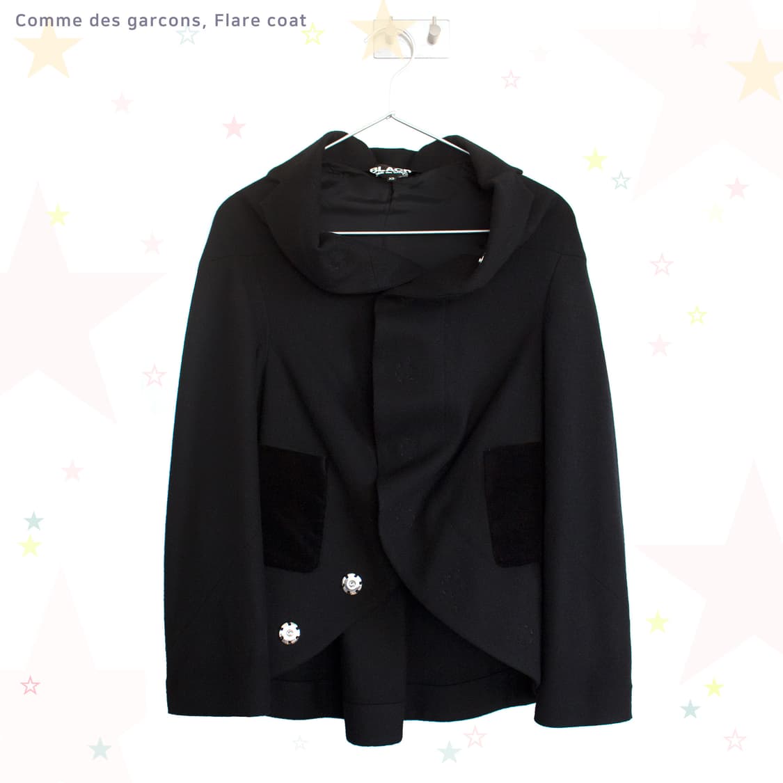 COMME des GARCONS 플레어 벨벳 코트 *2017 상품이미지1