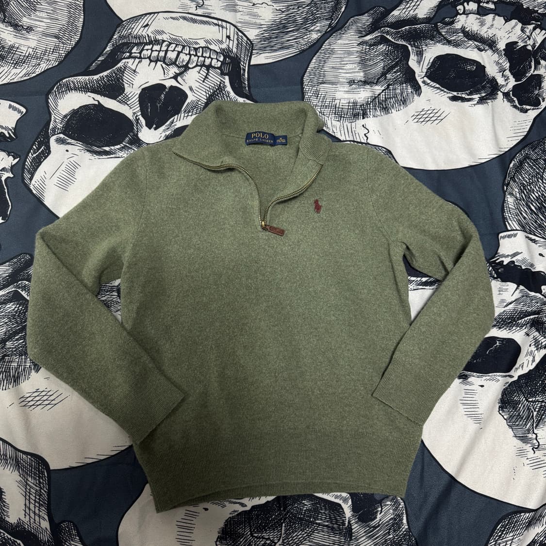 폴로 반집업 니트 여성 XS사이즈  상품이미지3