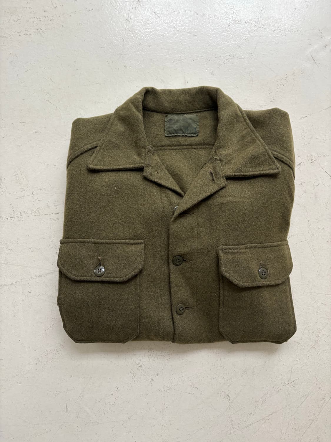 70-80’s Canadian Army og-108 Wool Shirt. 상품이미지10