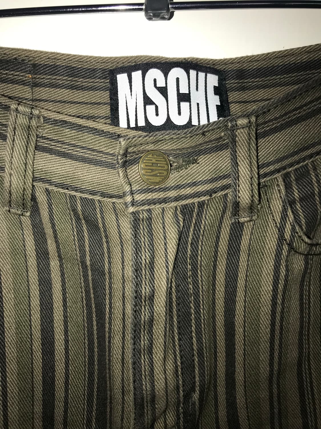 MSCHF Stripe Pattern Denim Mini Skirt 상품이미지2
