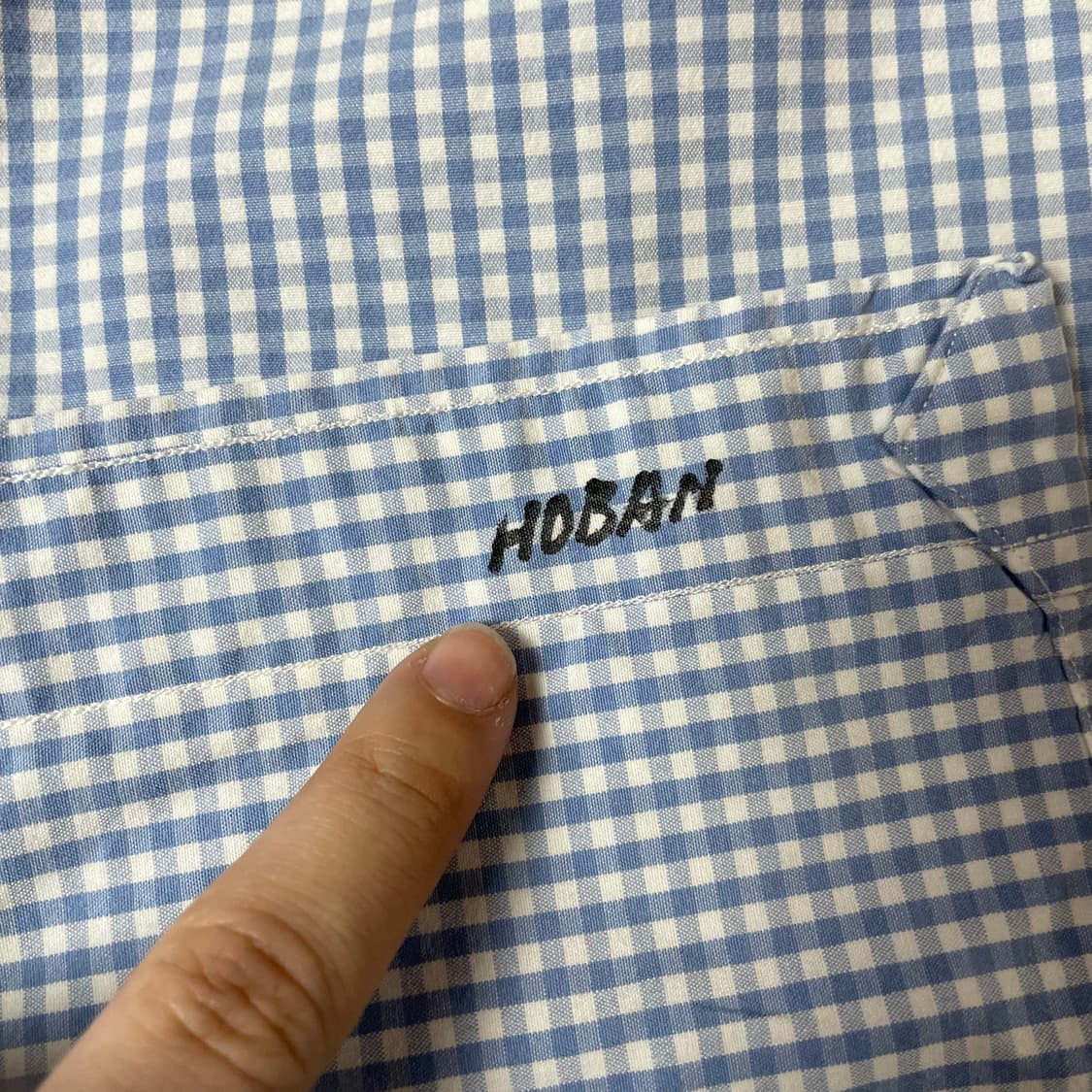 폴로 랄프로렌 블루체크 코튼 셔츠 L 상품이미지5