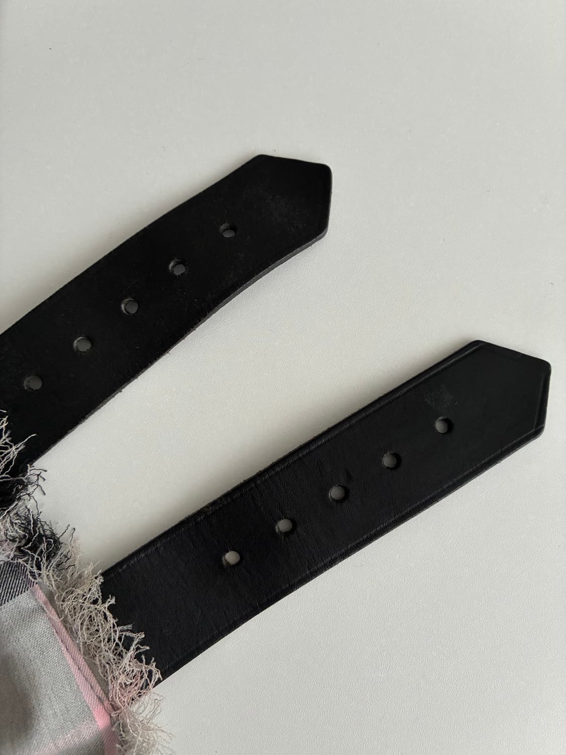 M) 00s 버버리 노바체크 버클 스커트 그레이 상품이미지8