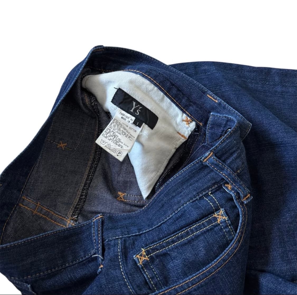 요지 야마모토 비대칭 대님 인디고 상품이미지8