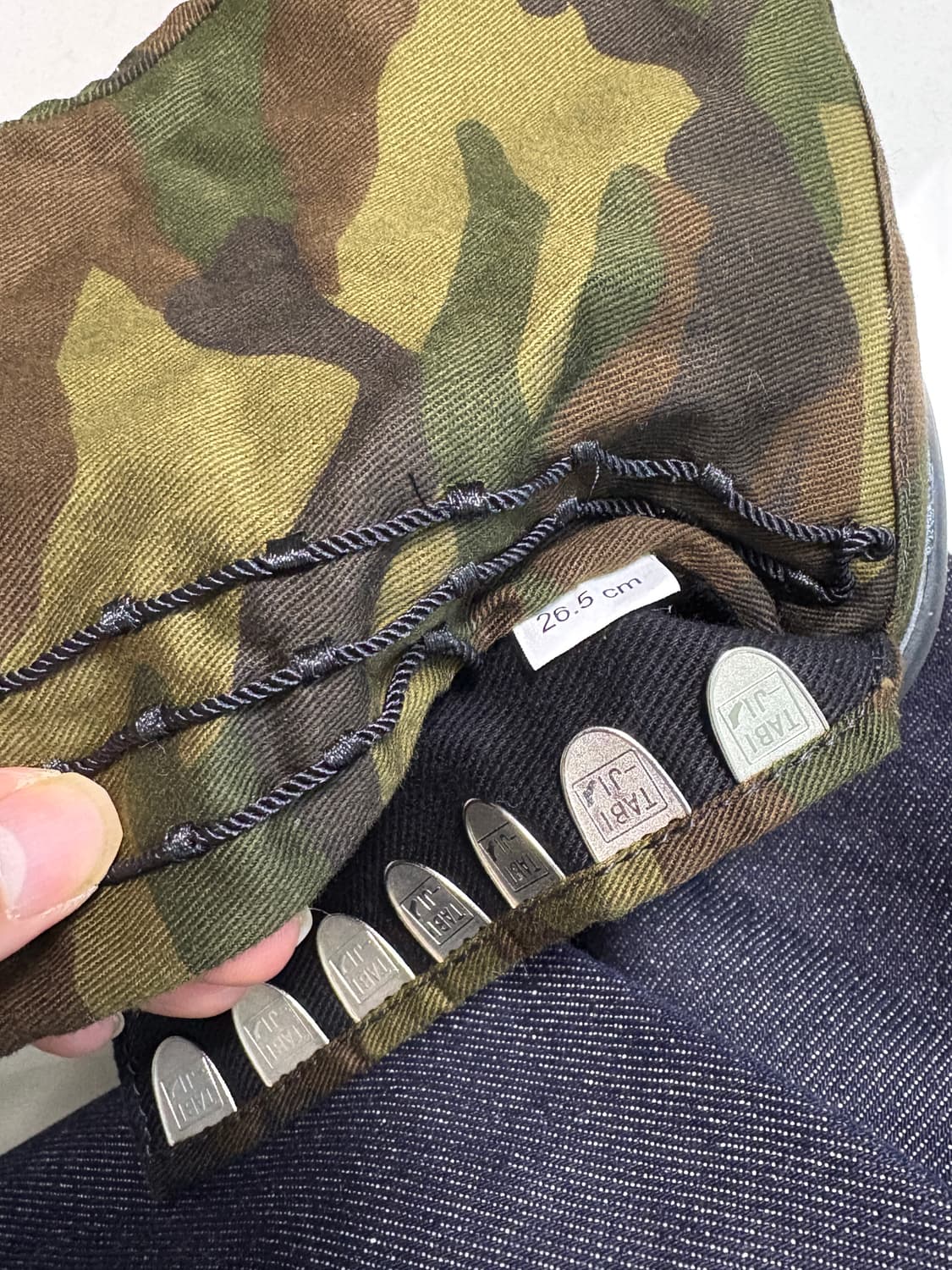 TABI-JI cotton shoes camo 타비 코튼 슈즈 상품이미지5