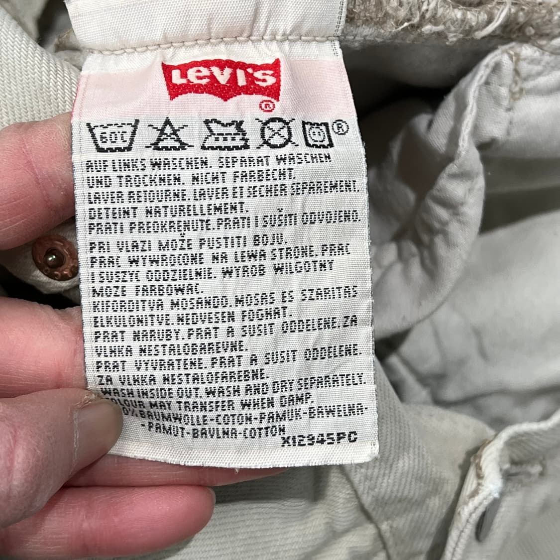 usa 리바이스 501 화이트 데님 s08998 상품이미지7