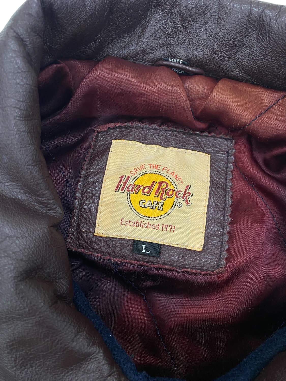 90's 하드락카페 올란도 바시티 자켓 상품이미지9