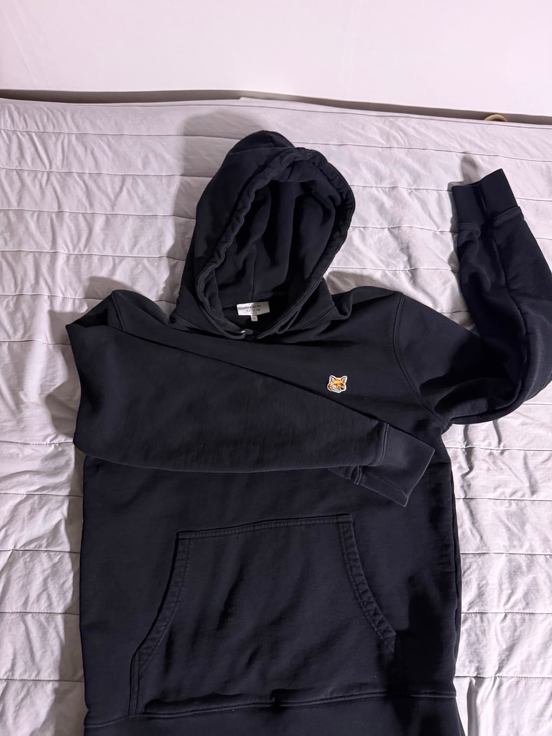 메종키츠네 블랙 후드티 M 상품이미지1