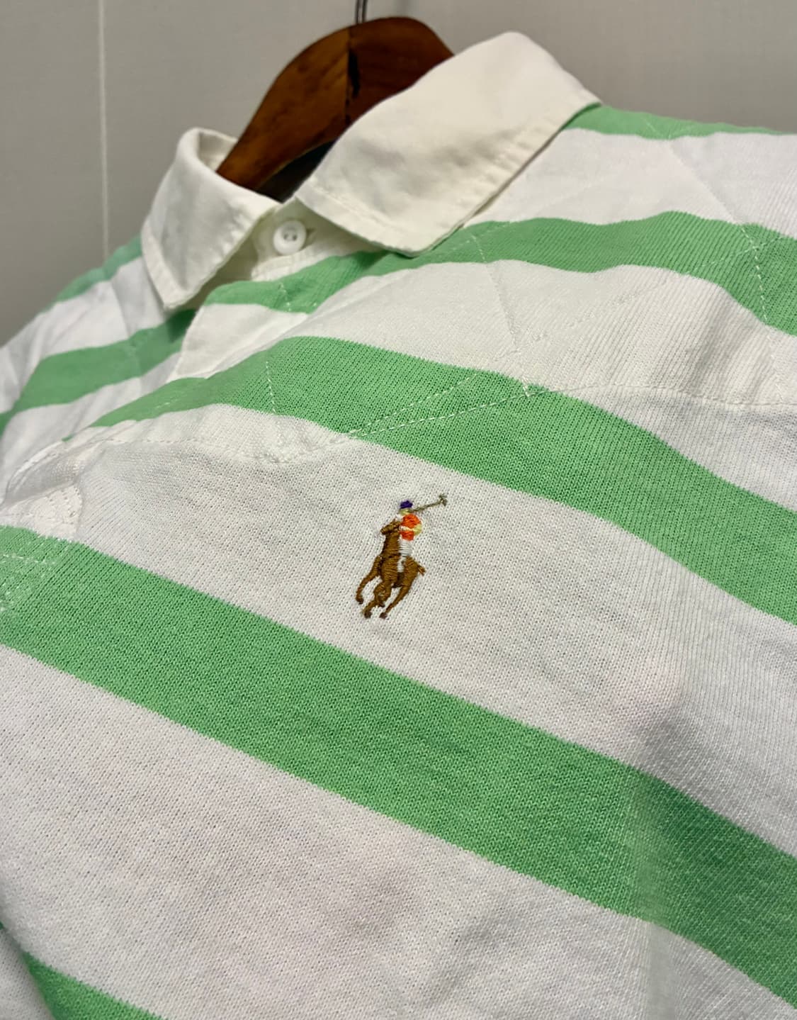 (L)POLO 폴로랄프로렌 럭비 스트라이프 반팔 PK카라티셔츠 상품이미지7