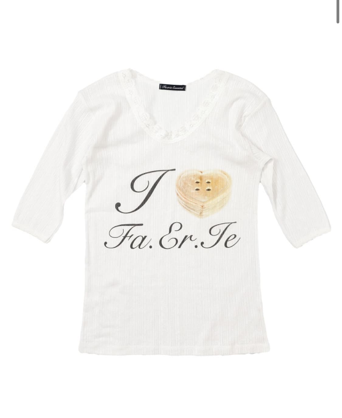 샵페어리 페어리 레이스 티셔츠 아이보리 상품이미지1