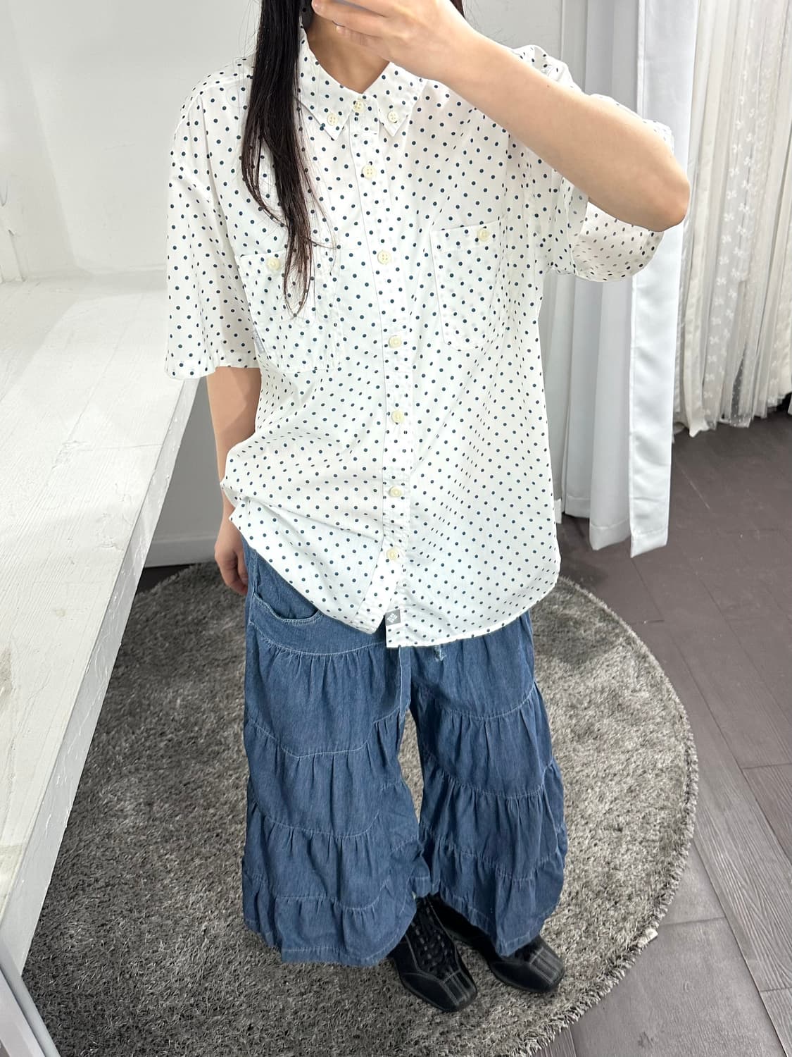 columbia dot shirt 상품이미지2