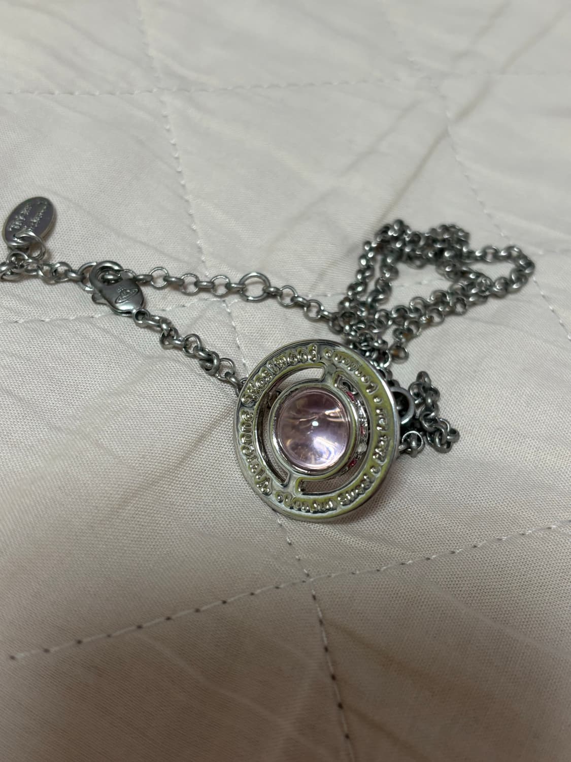 비비안웨스트우드 orb 미니 핑크 목걸이 상품이미지3