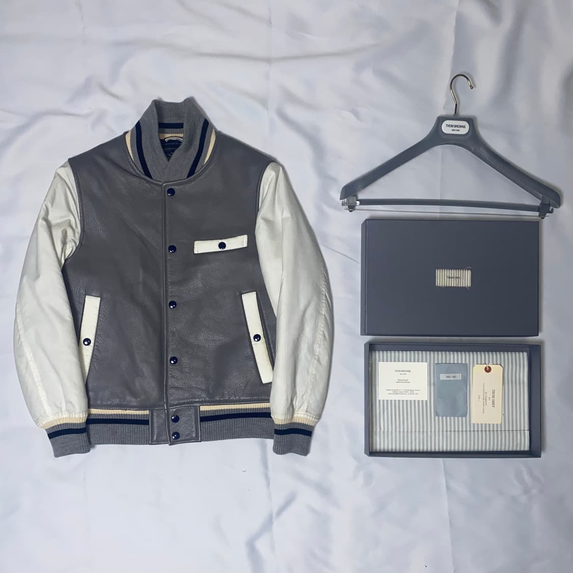 톰그레이 by톰브라운 가죽 스타디움 점퍼 상품이미지2