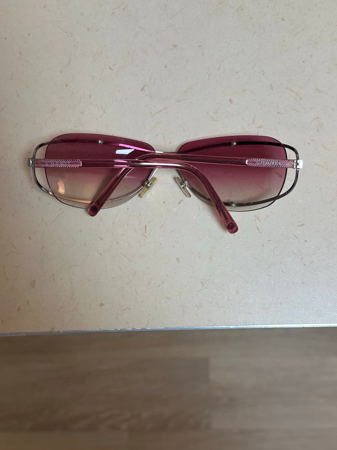 Vintage 빈티지 샤넬 선글라스 핑크 상품이미지2