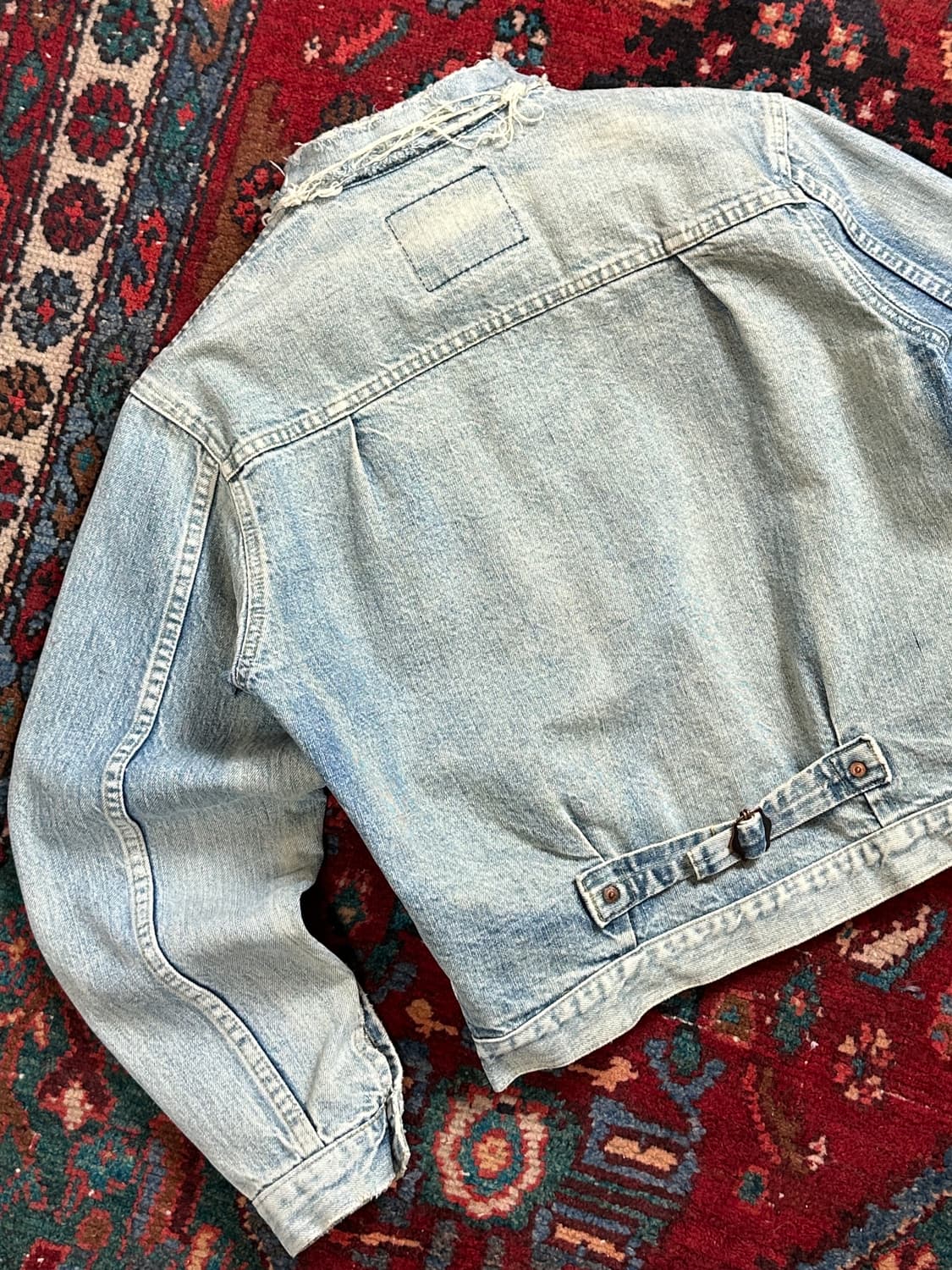 90's JAPAN Made 빈티지 리바이스 타입1 트러커 청자켓 LVC 상품이미지6