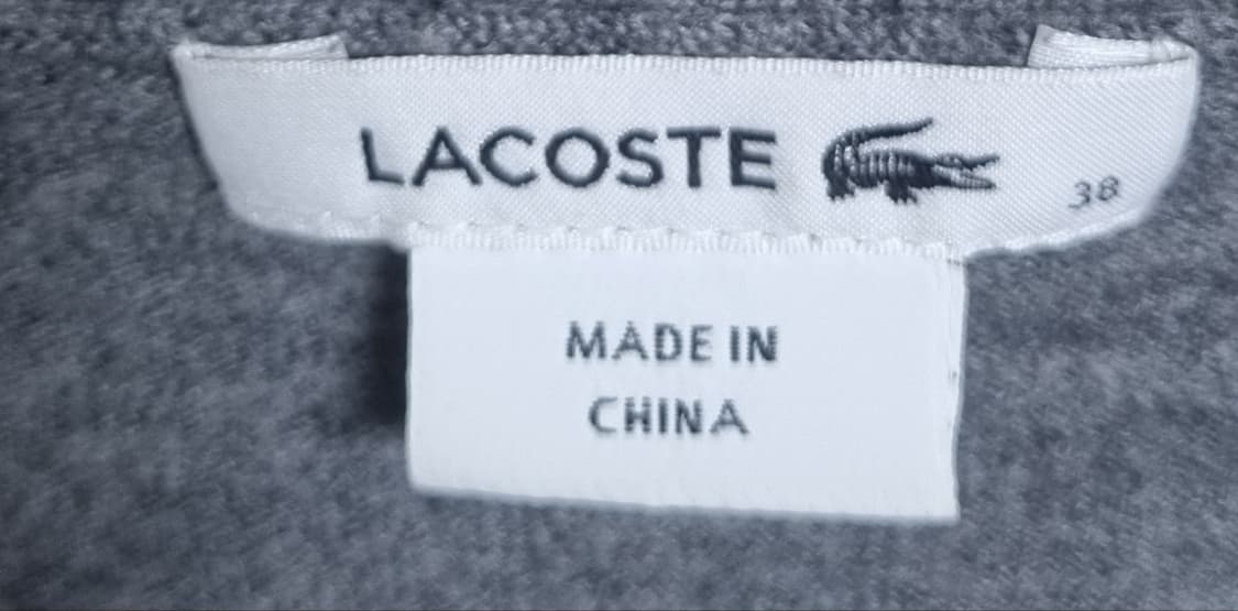 실측 XS (44) 라코스테 그레이 니트 가디건 (얇아요) 상품이미지4