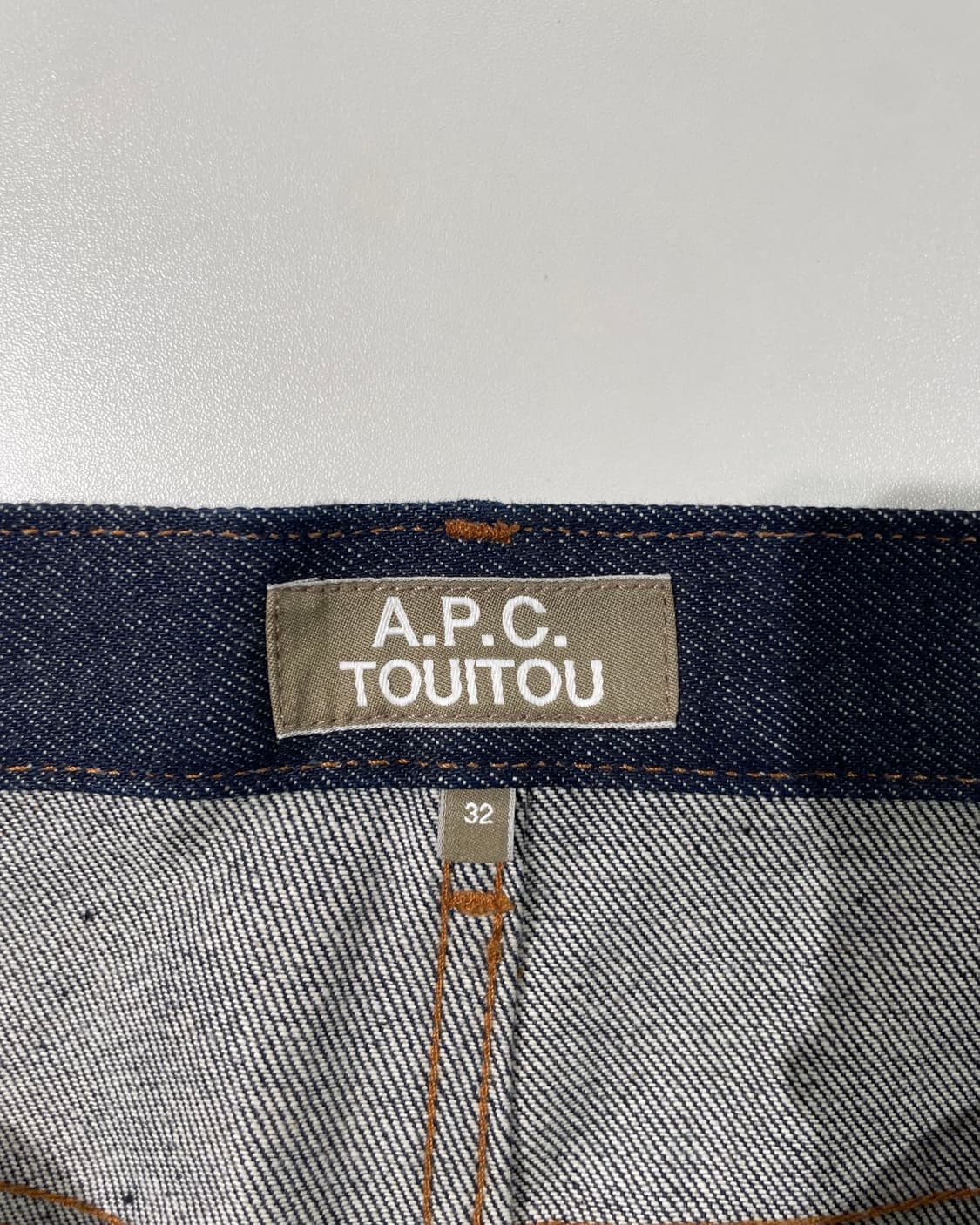 a.p.c 뚜이뚜 진청 셀비지 생지 데님 팬츠 상품이미지7