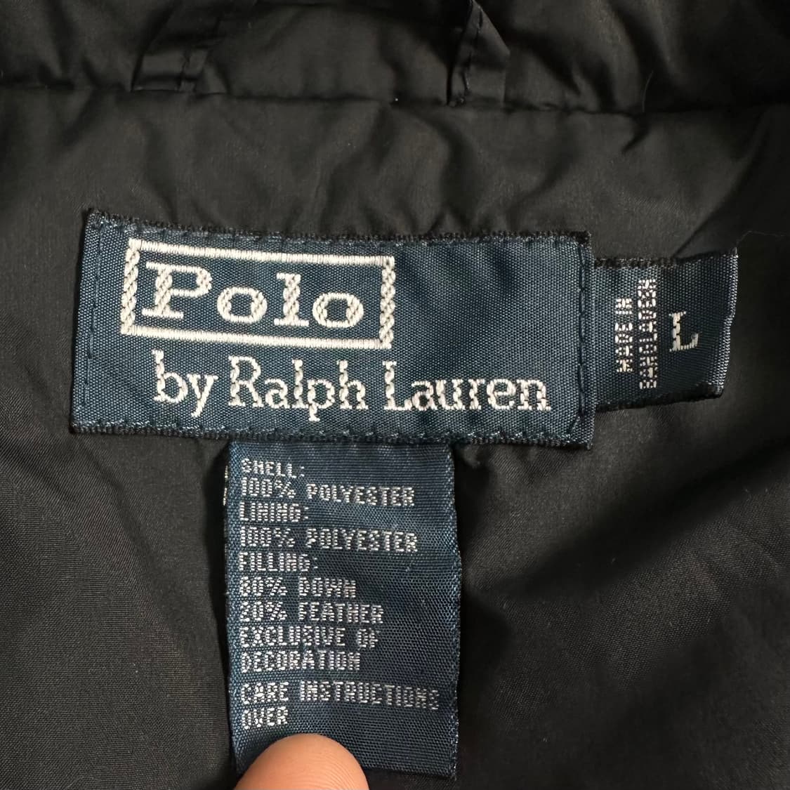 폴로 랄프로렌 블랙 퀼팅 다운 셔츠 상품이미지6