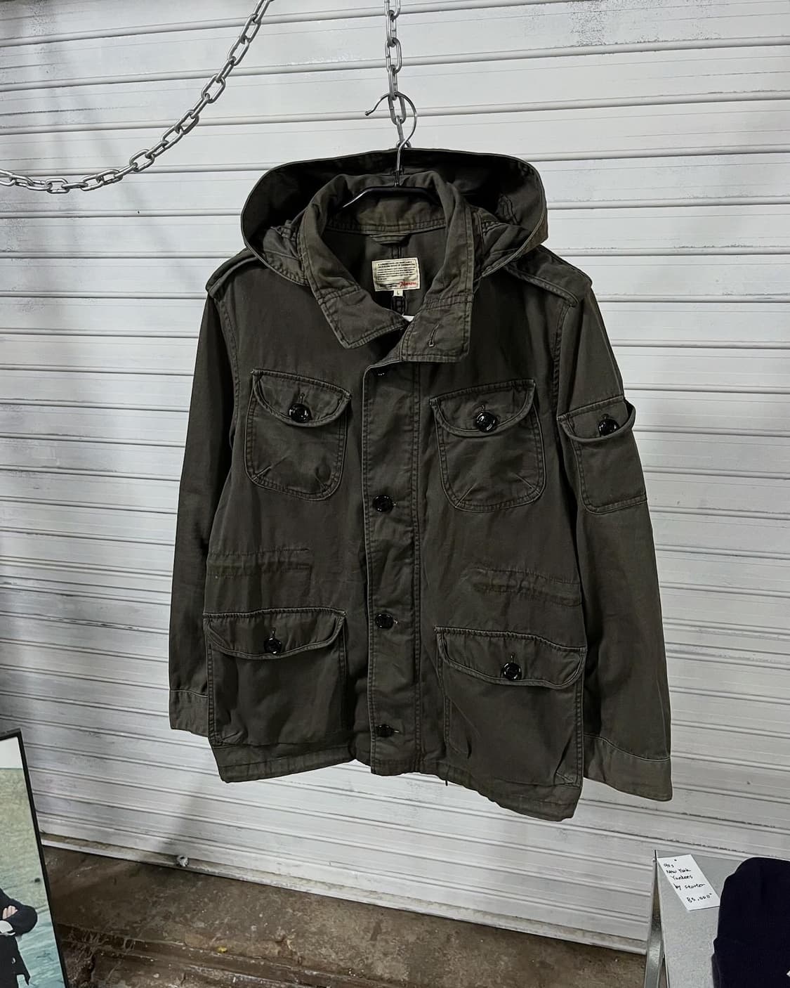 vtg military hood jacket 상품이미지2