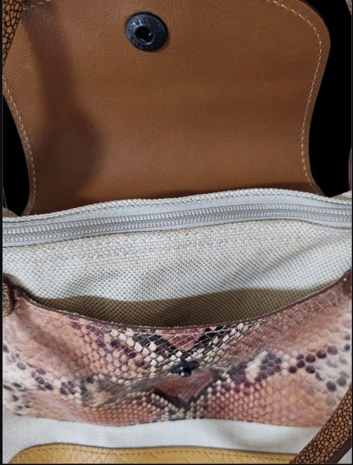 롱샴 Longchamp 르 플리아쥬 가죽 패치워크 가방 숄더백 상품이미지7