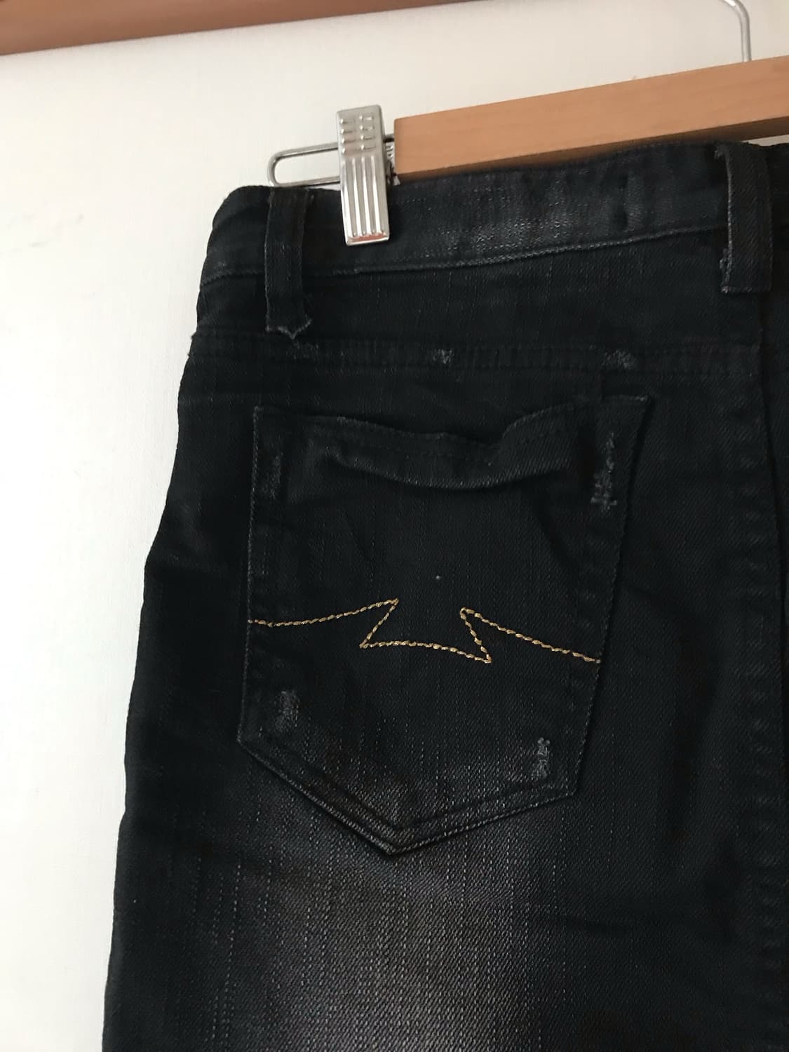 흑청 미니 스커트 상품이미지5