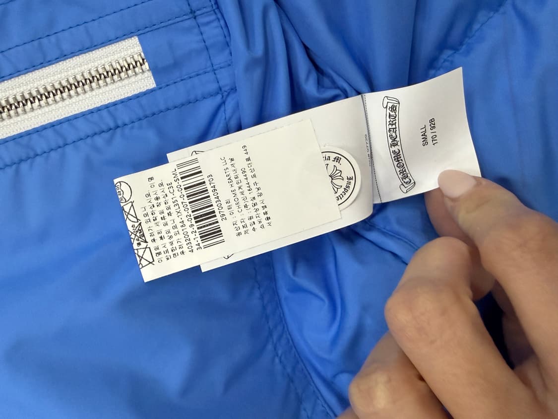 크롬하츠 STIFF 푸퍼 패딩 베스트 블루 S 상품이미지5