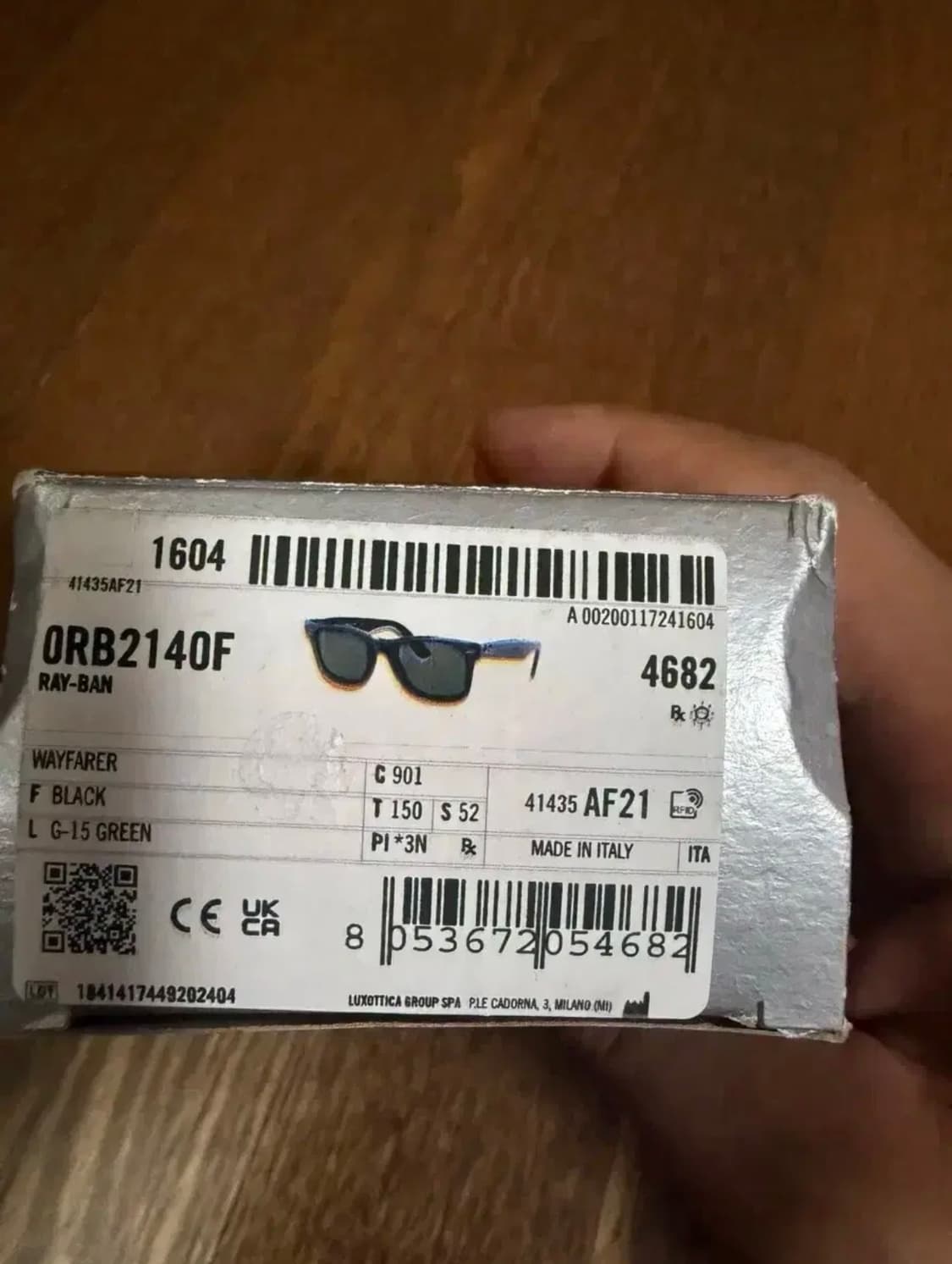 레이벤 rayban 웨이페어러 RB2140F 52 상품이미지5