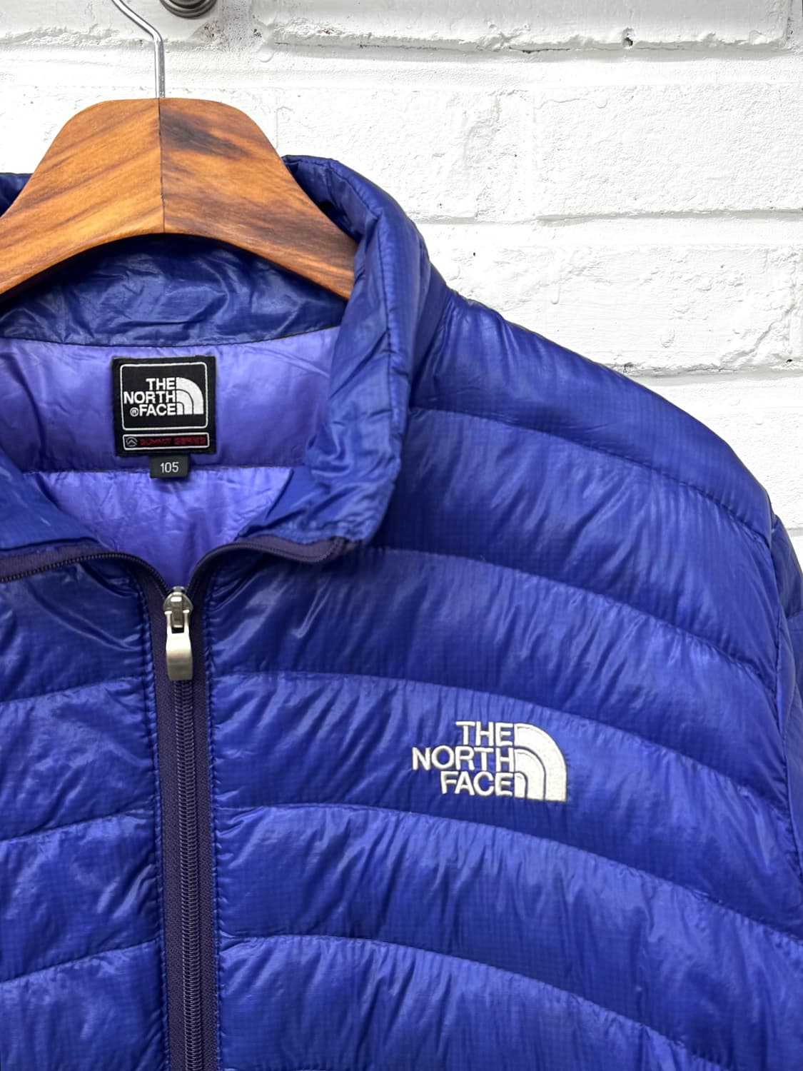 노스페이스 800 블루 경량패딩 상품이미지4