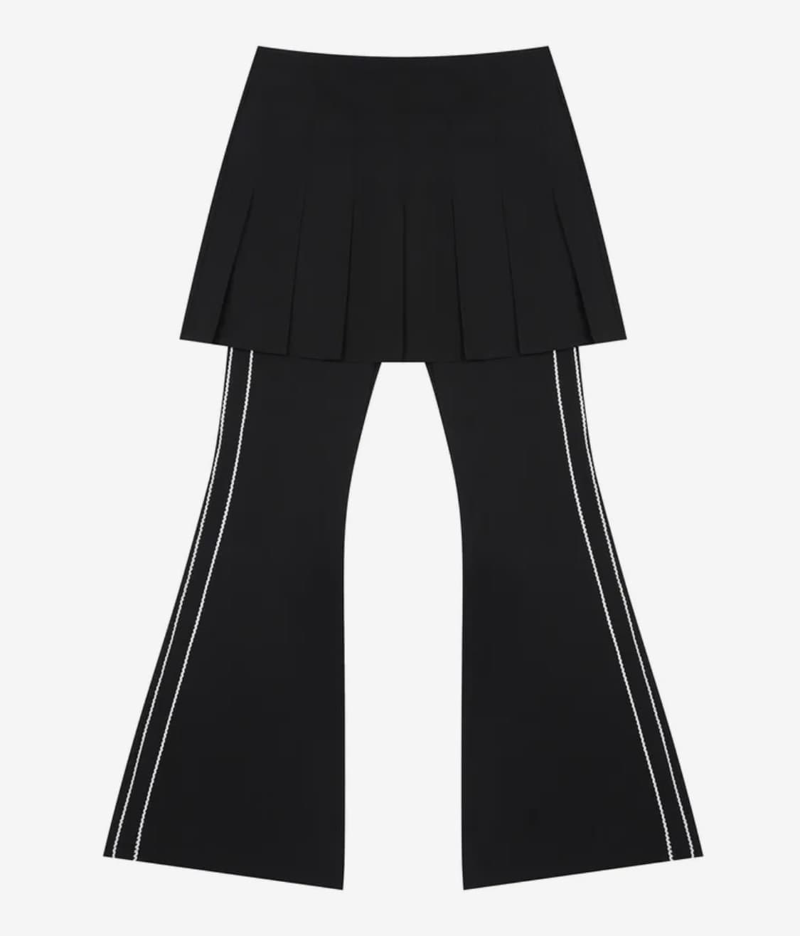 러브이즈트루 PA PLEATED SKIRT PANTS(BLACK) 상품이미지2