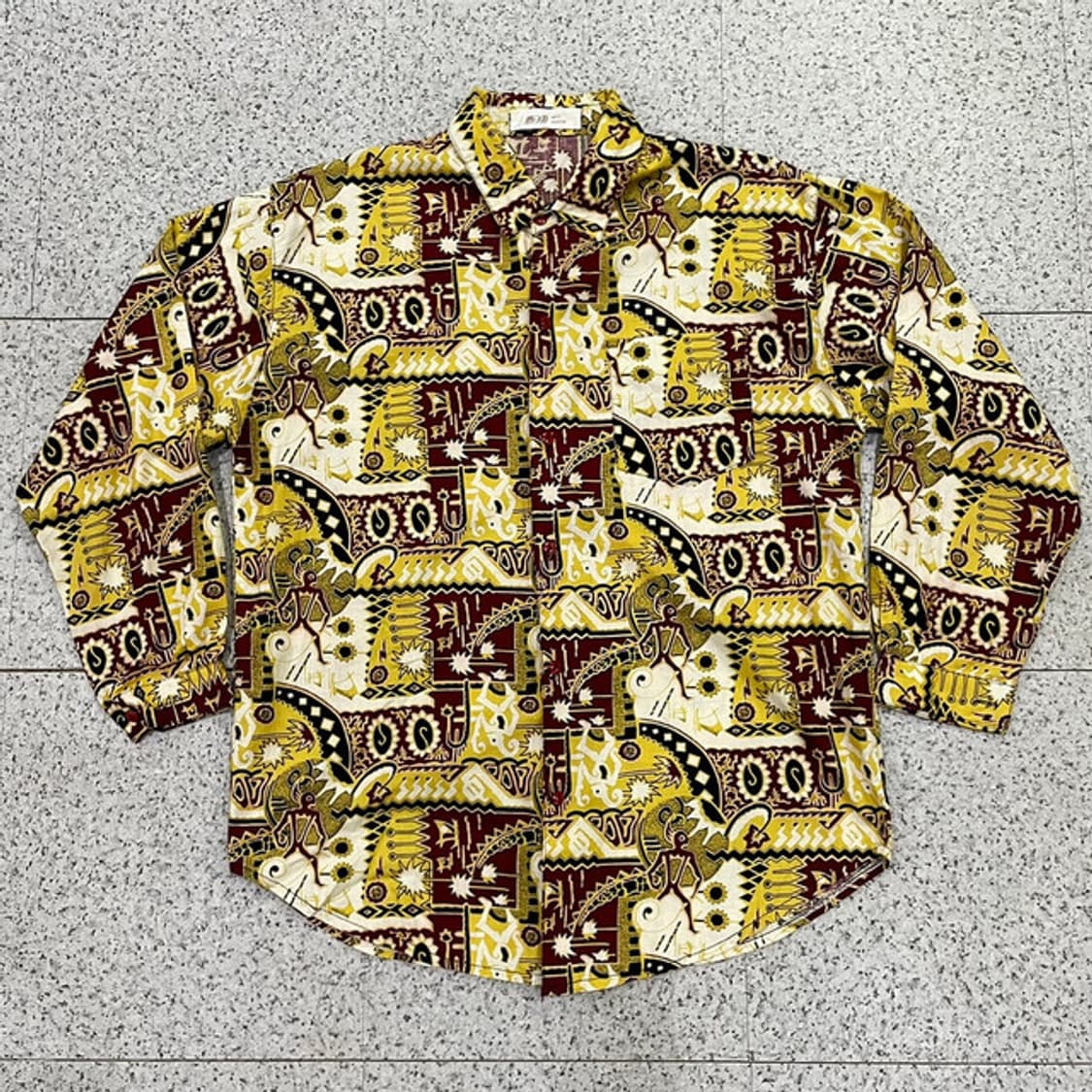 기하학 패턴 셔츠 (M) 상품이미지2