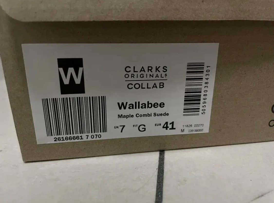 왈라비 디스이즈네버댓 콜라보 UK7 사이즈 상품이미지5