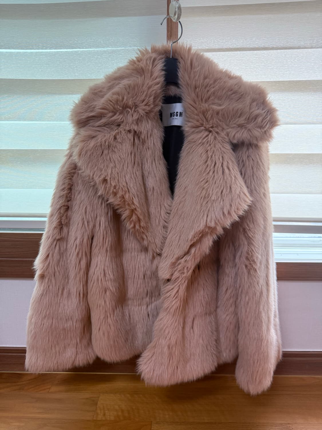 msgm 빅카라 퍼 자켓 상품이미지1