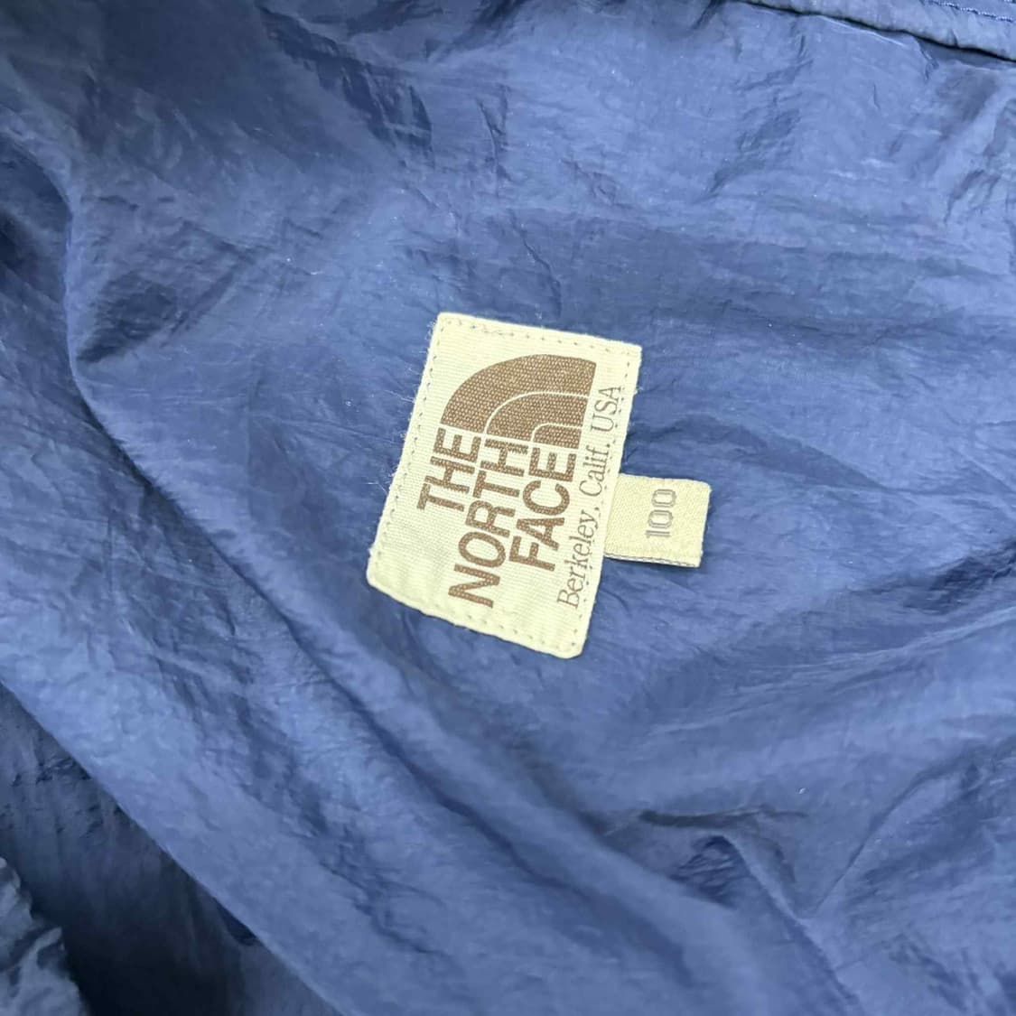 노스페이스 네이비 준신형 윈드브레이커 자켓 바람막이 희귀져지(100) 상품이미지4