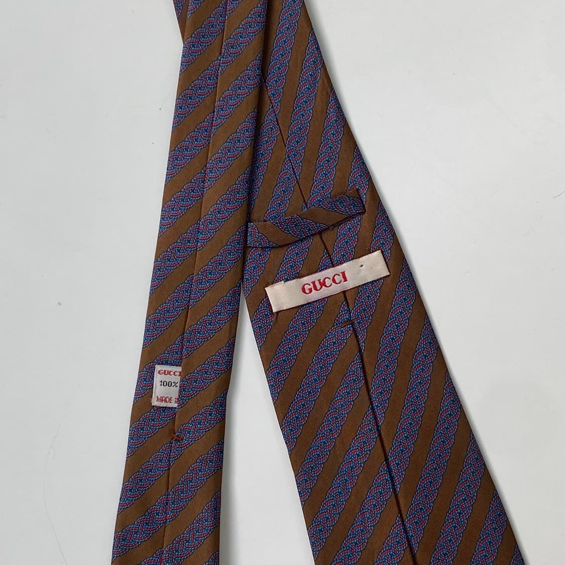 구찌(GUCCI) 심플로고 명품 정품 넥타이 8.6cm 상품이미지5