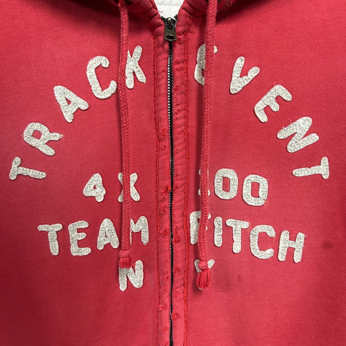 아베크롬비 y2k 빅로고 후드집업 레드 상품이미지3